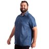 camisa plus size masculina mc jeans stoned line black lado