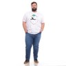 camiseta plus size masculina urso gorro mais pano corpo inteiro