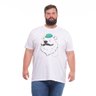 camiseta plus size masculina urso gorro mais pano frente