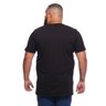 camiseta plus size masculina kiss preta mais pano costas