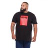 camiseta plus size masculina acdc preta mais pano frente