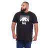 camiseta plus size masculina the bear preta mais pano frente