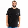 camiseta plus size masculina preta bolso dark frente lado 1