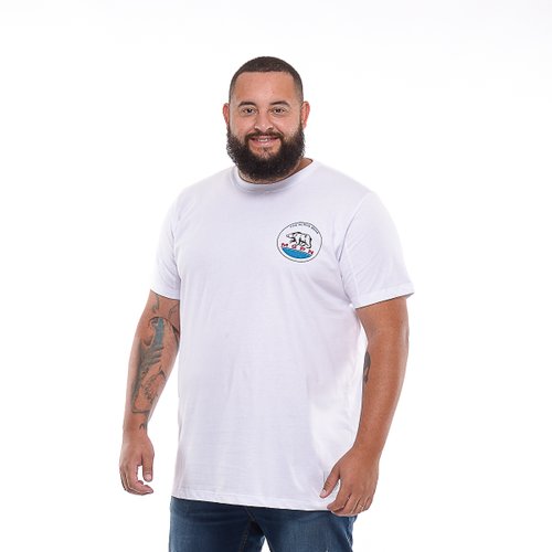 camiseta plus size masculina alpha bear frente