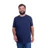 camiseta plus size masculina basica azul marinho frente