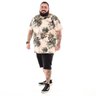 camiseta plus size masculina sweet garden corpo lado