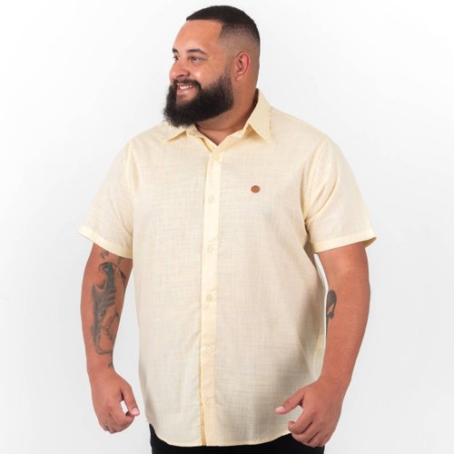 Camisa Plus Size Masculina Water Yellow