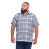 camisa plus size masculina kang mais pano frente