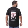 camiseta plus size masculina preta saint paul costas