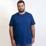01 camiseta plus size masculina basica azul mais pano