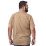 camiseta plus size masculina bear bege costas