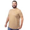camiseta plus size masculina bear bege lado