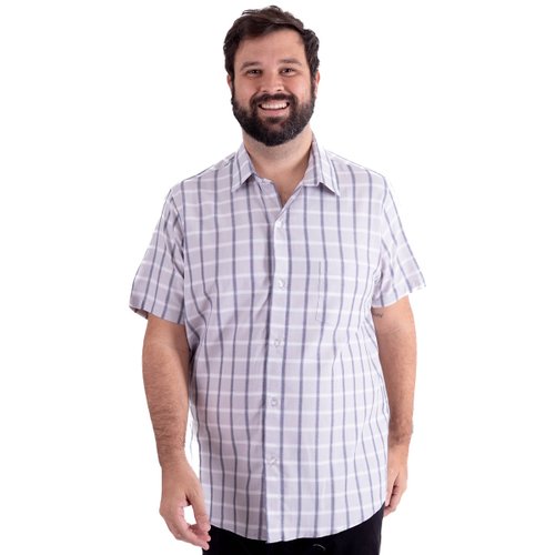 Camisa Plus Size Masculina Grey List