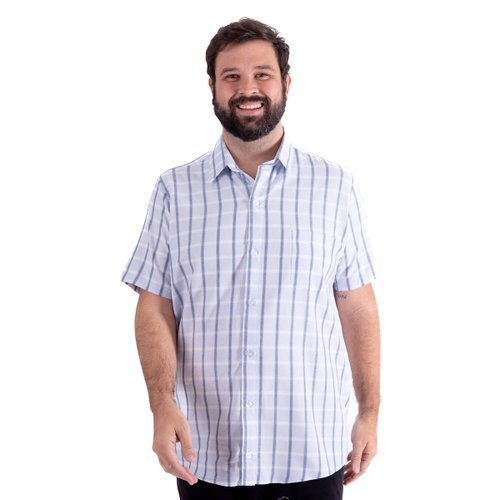 Camisa Plus Size Masculina Blue List