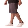 05 bermuda plus size masculina de moletom color chumbo