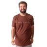 01 camiseta plus size masculina bussola marrom