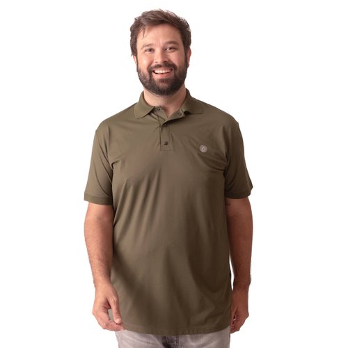 Polo Plus Size Masculina Fresh Verde