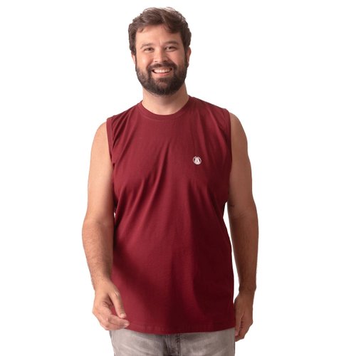 Machão Plus Size Masculina Bear Bordo