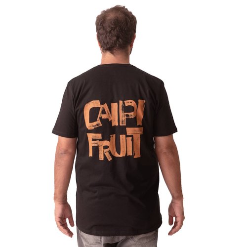 Camiseta Plus Size Masculina Caip Fruit Preta