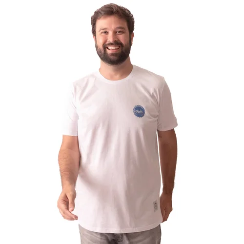 Camiseta Plus Size Masculina Soda Branca