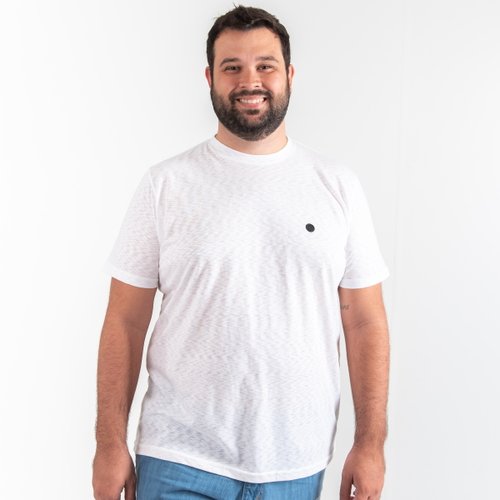 Camiseta Plus Size Masculina Petit Branca