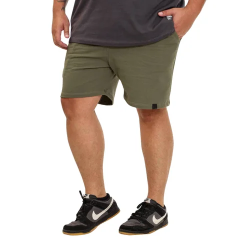 Bermuda Plus Size Masculina Moletom Color Verde Musgo