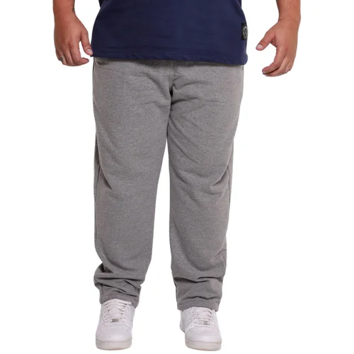 Calça Moletom Felpado Plus Size Masculina Reta Mescla