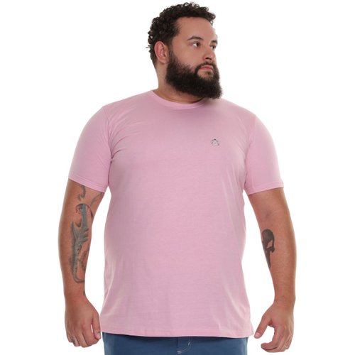 Camiseta Plus Size Masculina Bear Rosa
