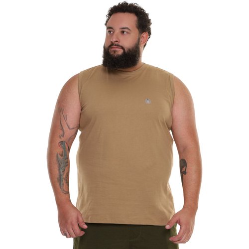 Machão Plus Size Masculina Bege