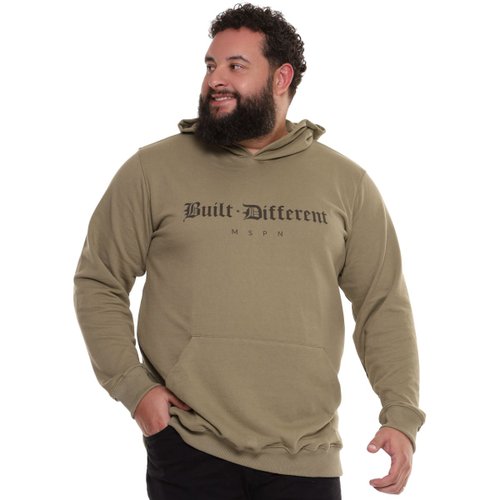 Casaco Moletom Plus Size Masculino Built Different