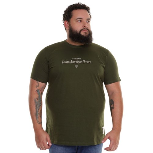 Camiseta Plus Size Masculina América Verde