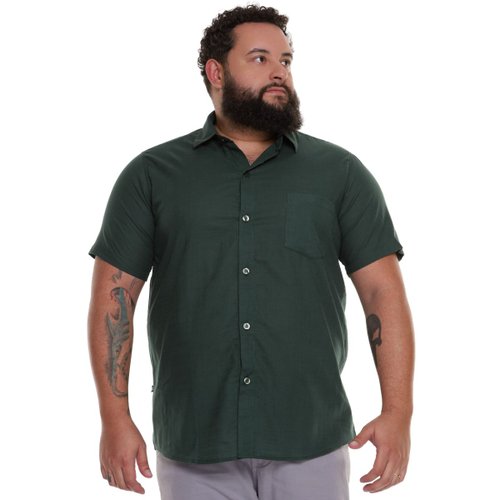 Camisa Plus Size Masculina Risk Verde