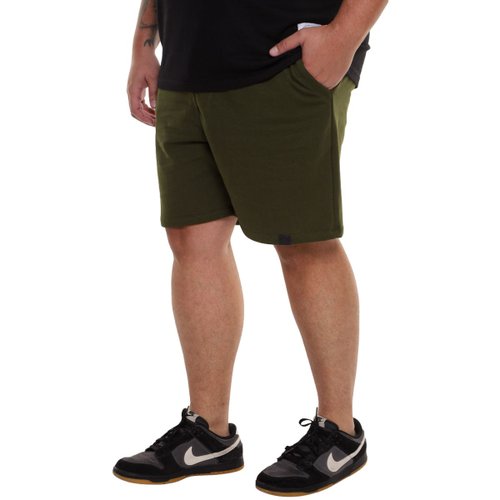 Bermuda Moletom Plus Size Masculina Color Verde