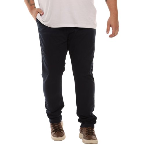 Calça Plus Size Masculina Sport Fino Confort Preta