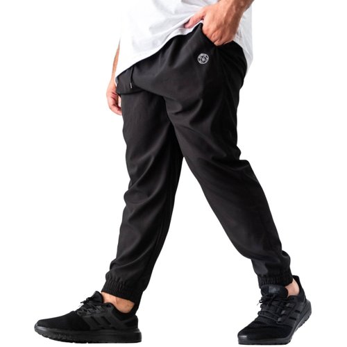 Calça Plus Size Masculina Jogger Microfibra Elastano Preta